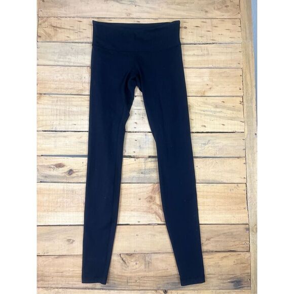 Lululemon Athletic Casual Gym Running Yoga Pants Leggings Women's Size 6 Black - Picture 1 of 8